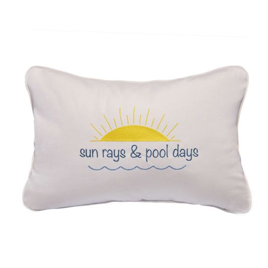 Peak Season 14 x 20 Sun Ray & Pool Days Embroidery - Canvas Canvas