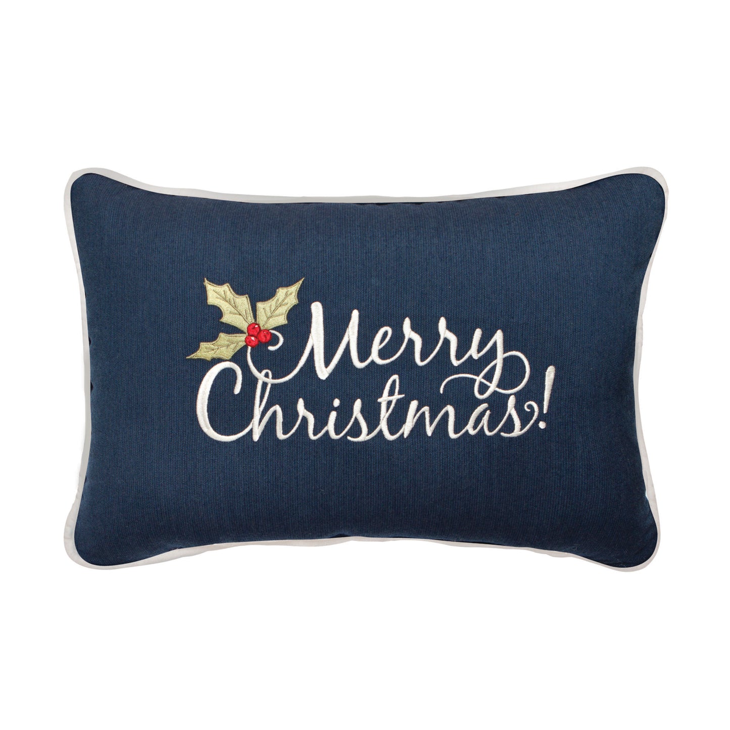 Peak Season 14 x 20 Merry Christmas Embroidery - Spectrum Indigo