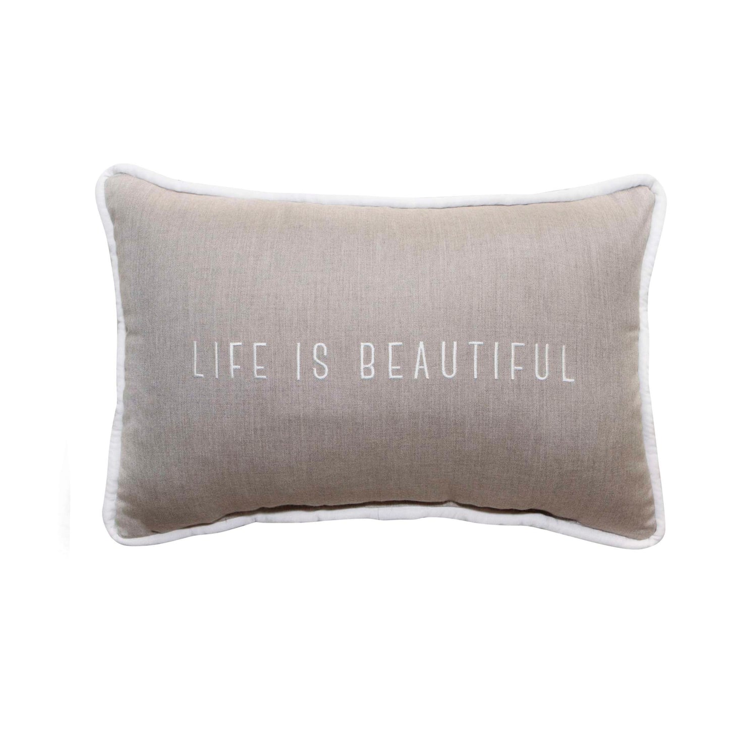 Peak Season 14 x 20 Life is Beautiful Embroidery - Cast Ash