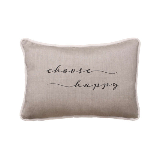 Peak Season 14 x 20 Choose Happy Embroidery                     Cast Ash