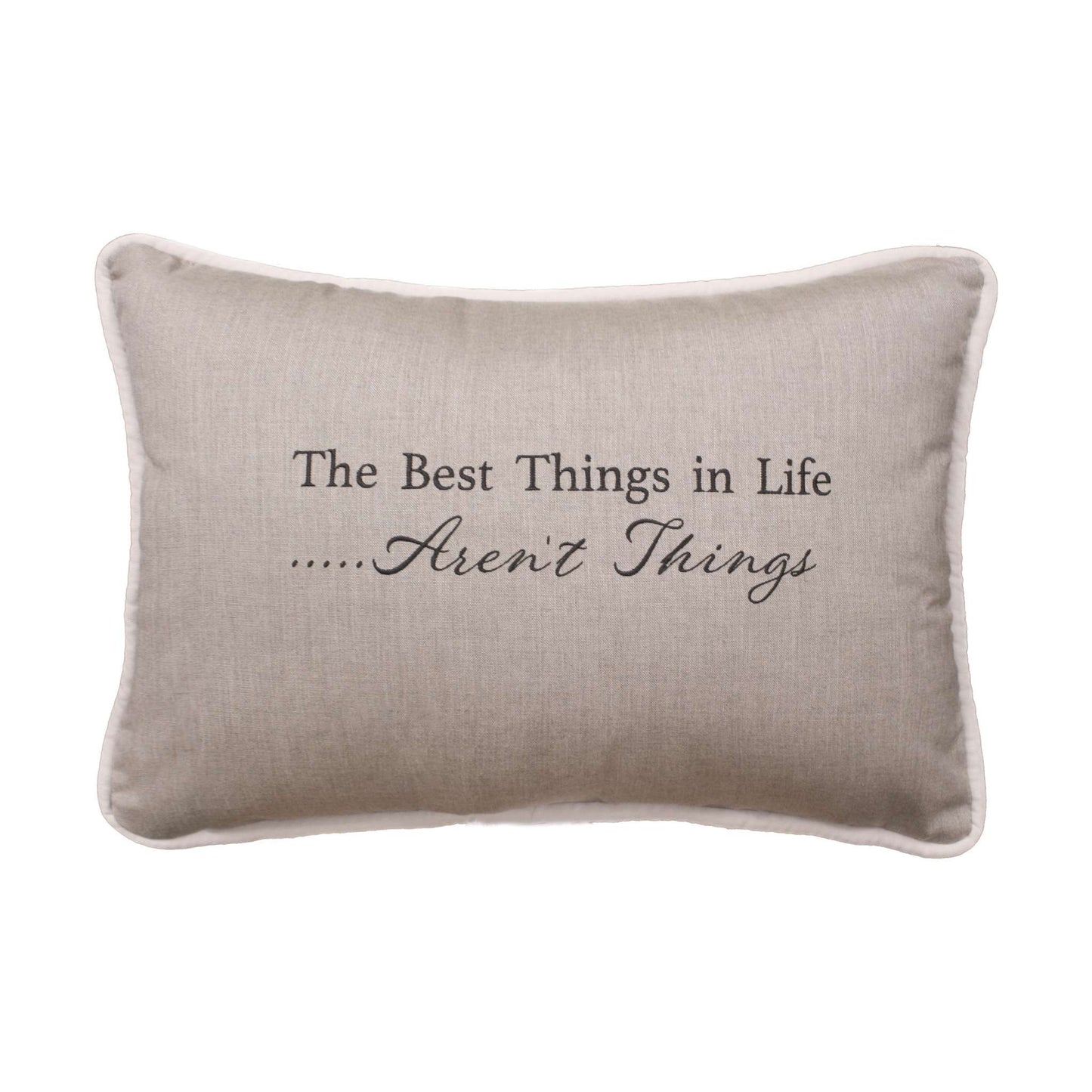 Peak Season 14 x 20 Best things in life aren't things Embroidery - Cast Ash