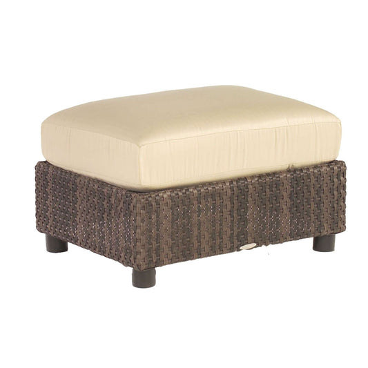 Aruba Woven Ottoman with Cushion