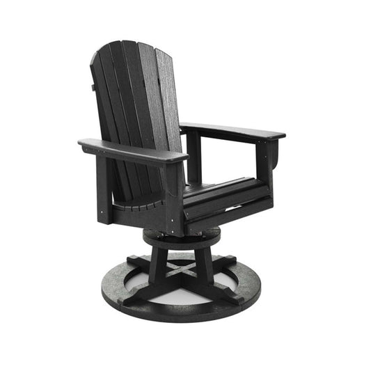 St. Simons Fan Back Swivel Dining Chair