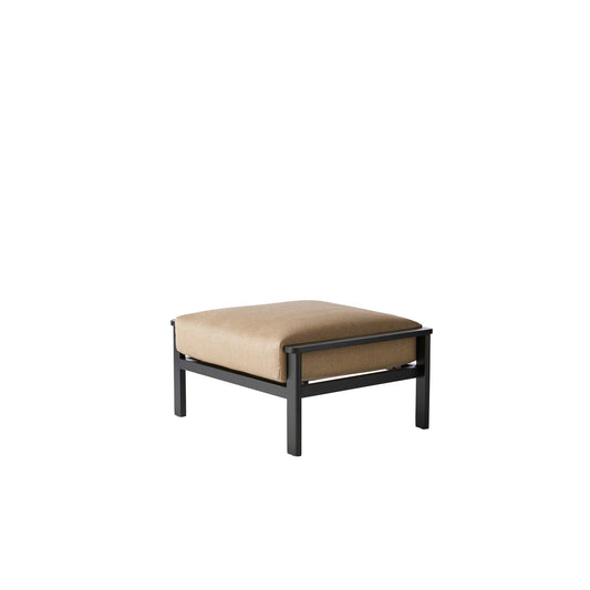 Sarasota Cast Aluminum Ottoman with Cushion