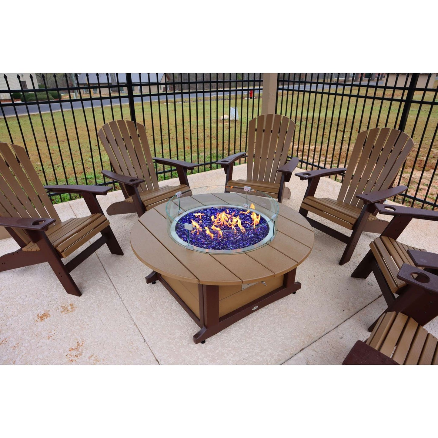 Hartwell 48 inches Round Firepit Table