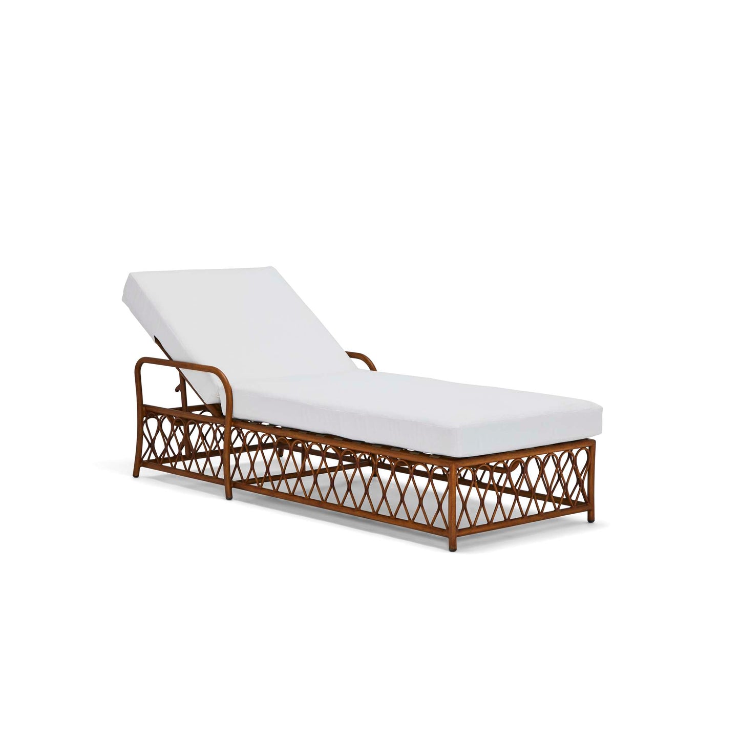 Cane Chaise Lounge with Cushion