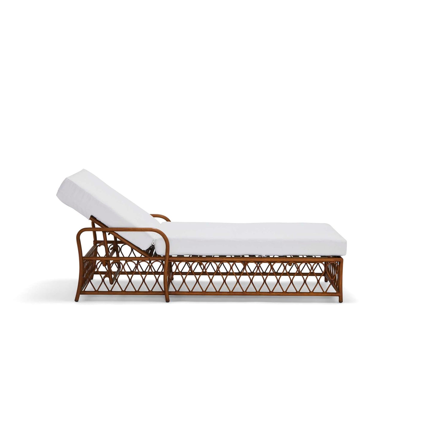 Cane Chaise Lounge with Cushion