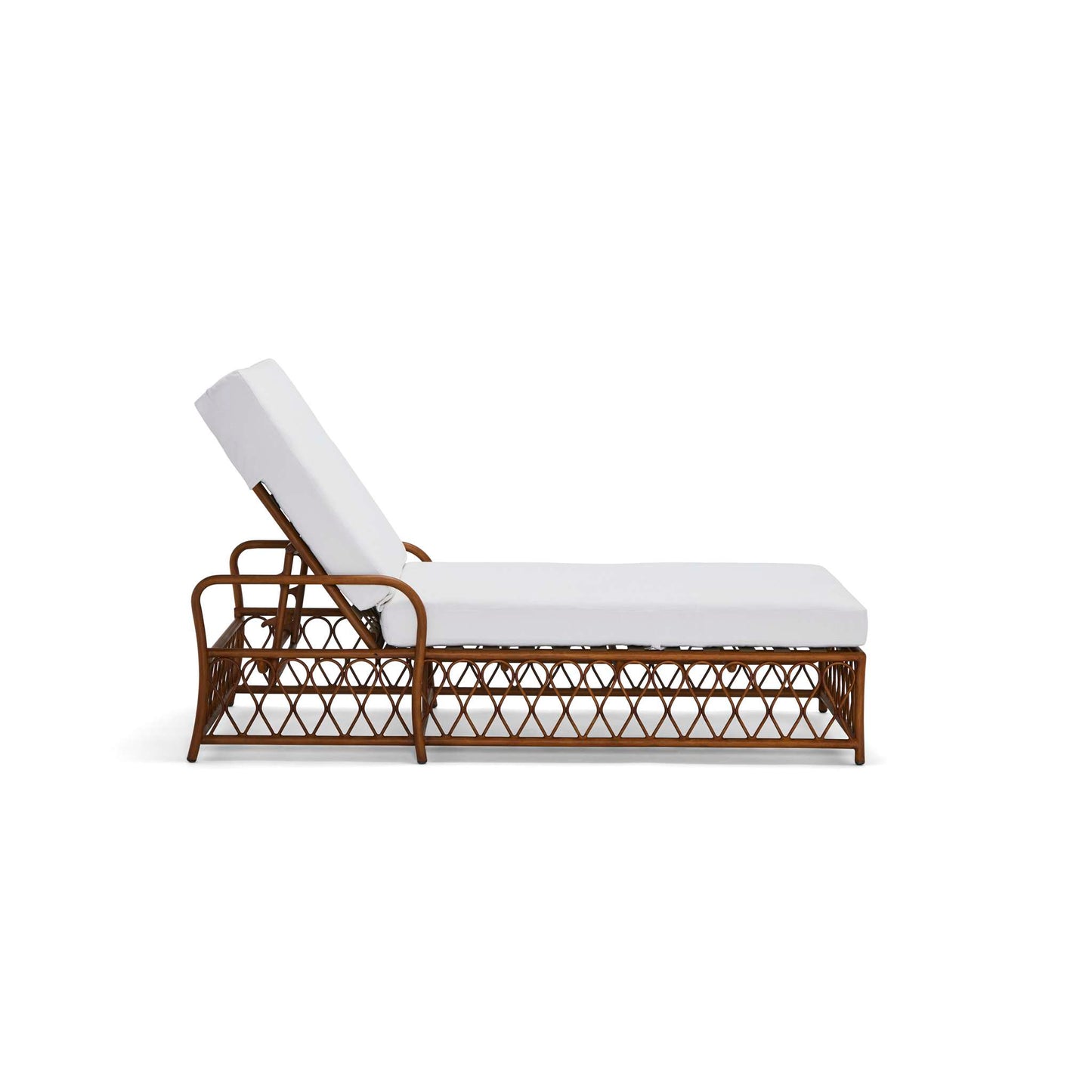 Cane Chaise Lounge with Cushion