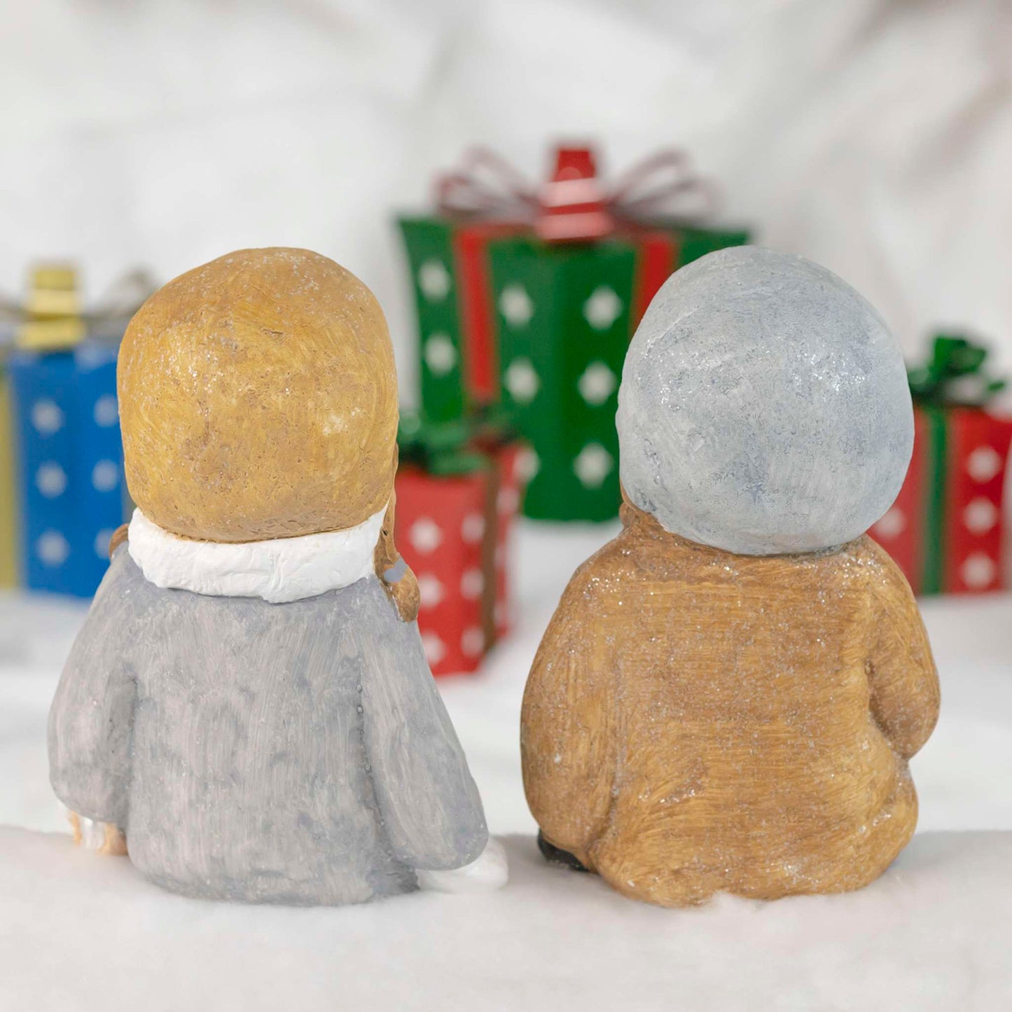 Christmas Set of 2 Sitting Tushkas with Books