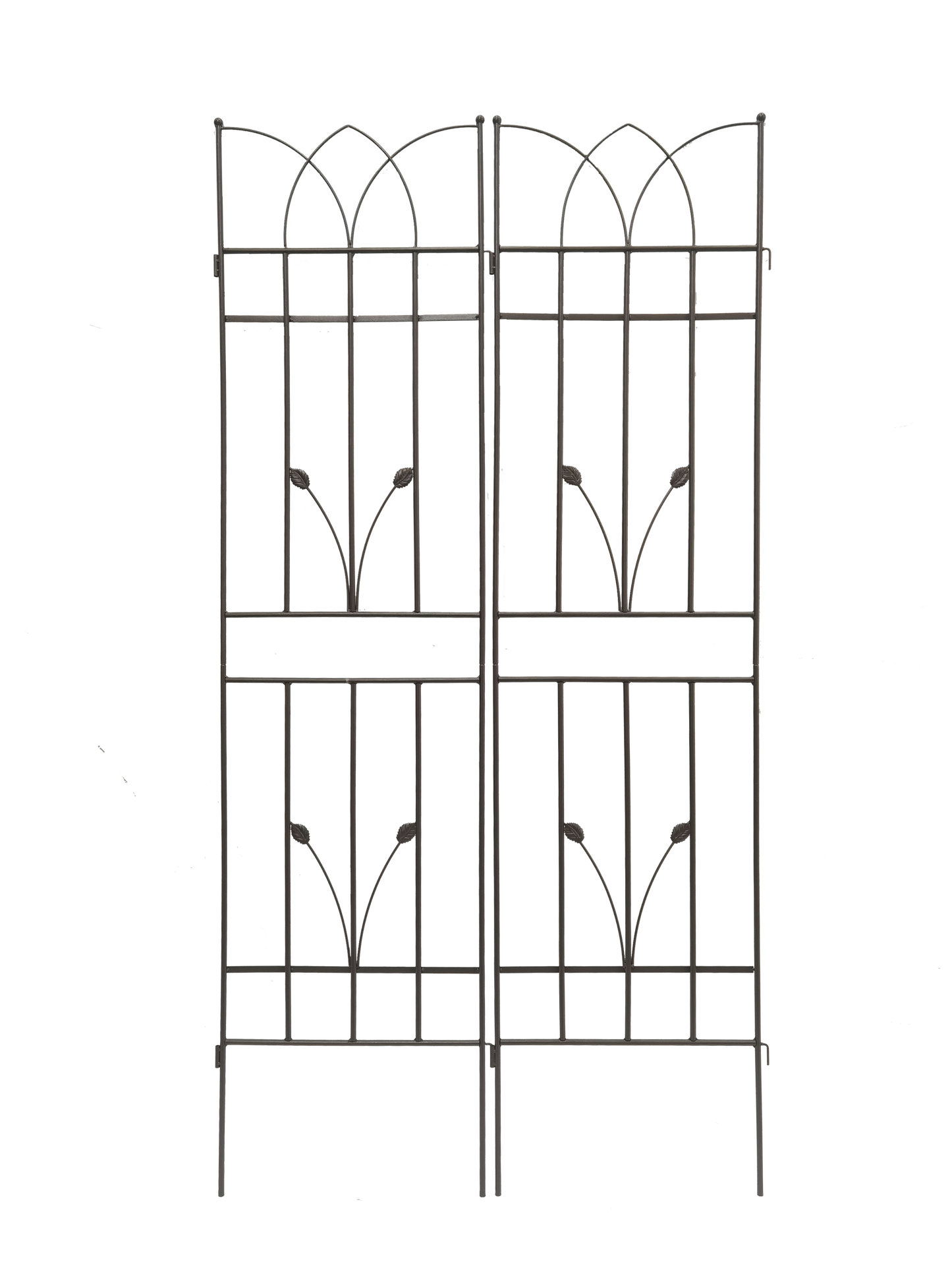 4 Pack Metal Garden Trellis 71" x 17.7" Rustproof Trellis for Climbing Plants Outdoor Flower Support Brown