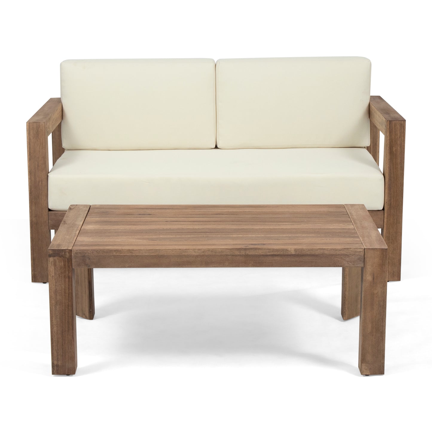 GENSER LOVESEAT & COFFEE TABLE