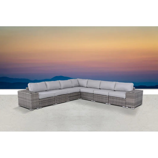 Minnesota 9-Piece Sectional Sofa Set with Cushions - Fully Assembled