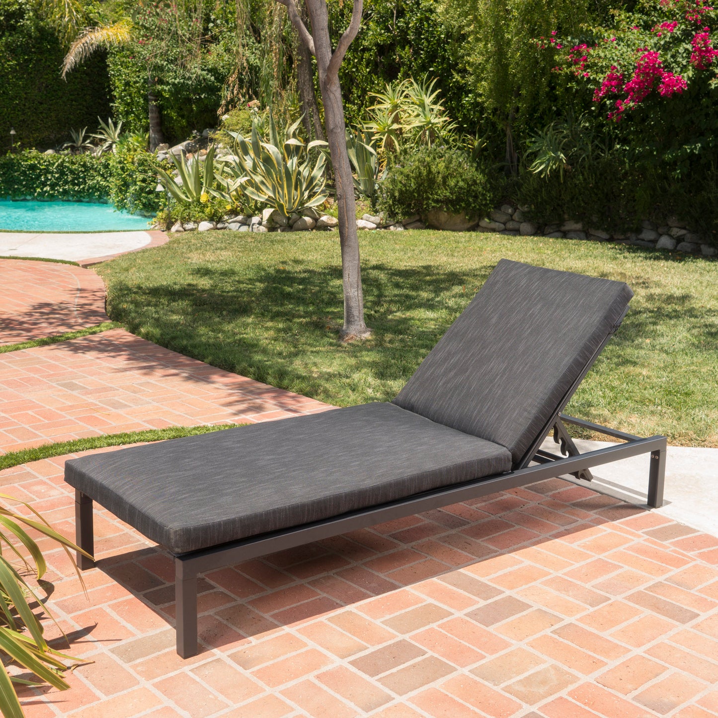 NAVAN CHAISE LOUNGE - DARK GREY