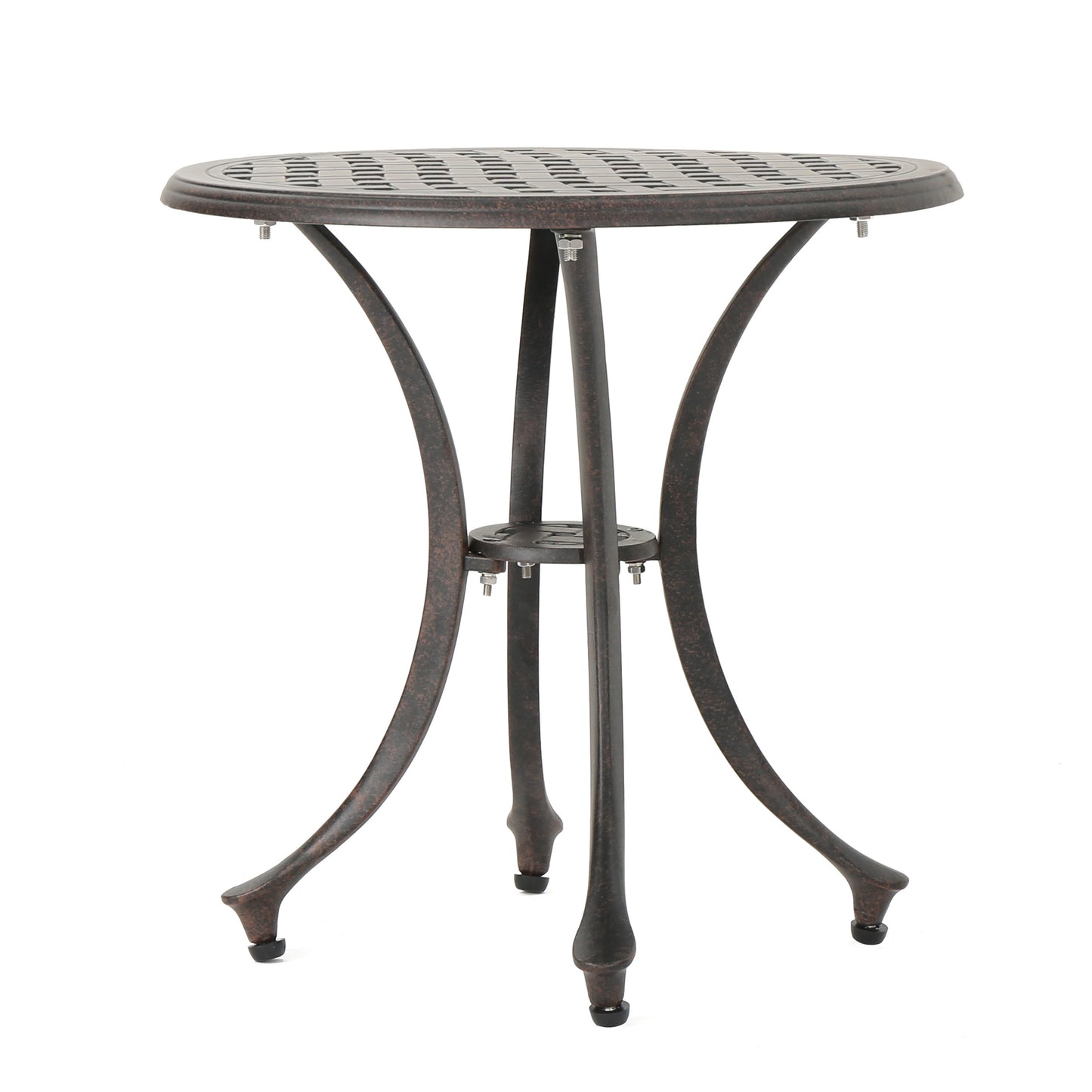 Outdoor 19" Cast Aluminum Side Table