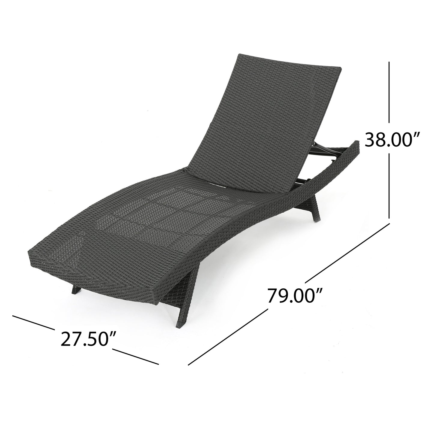 SALEM PE WICKER CHAISE LOUNGE