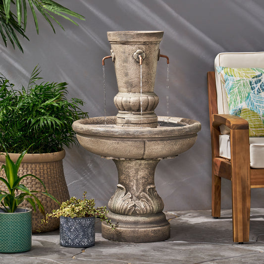 Frederick Outdoor Fountain, Light Brown