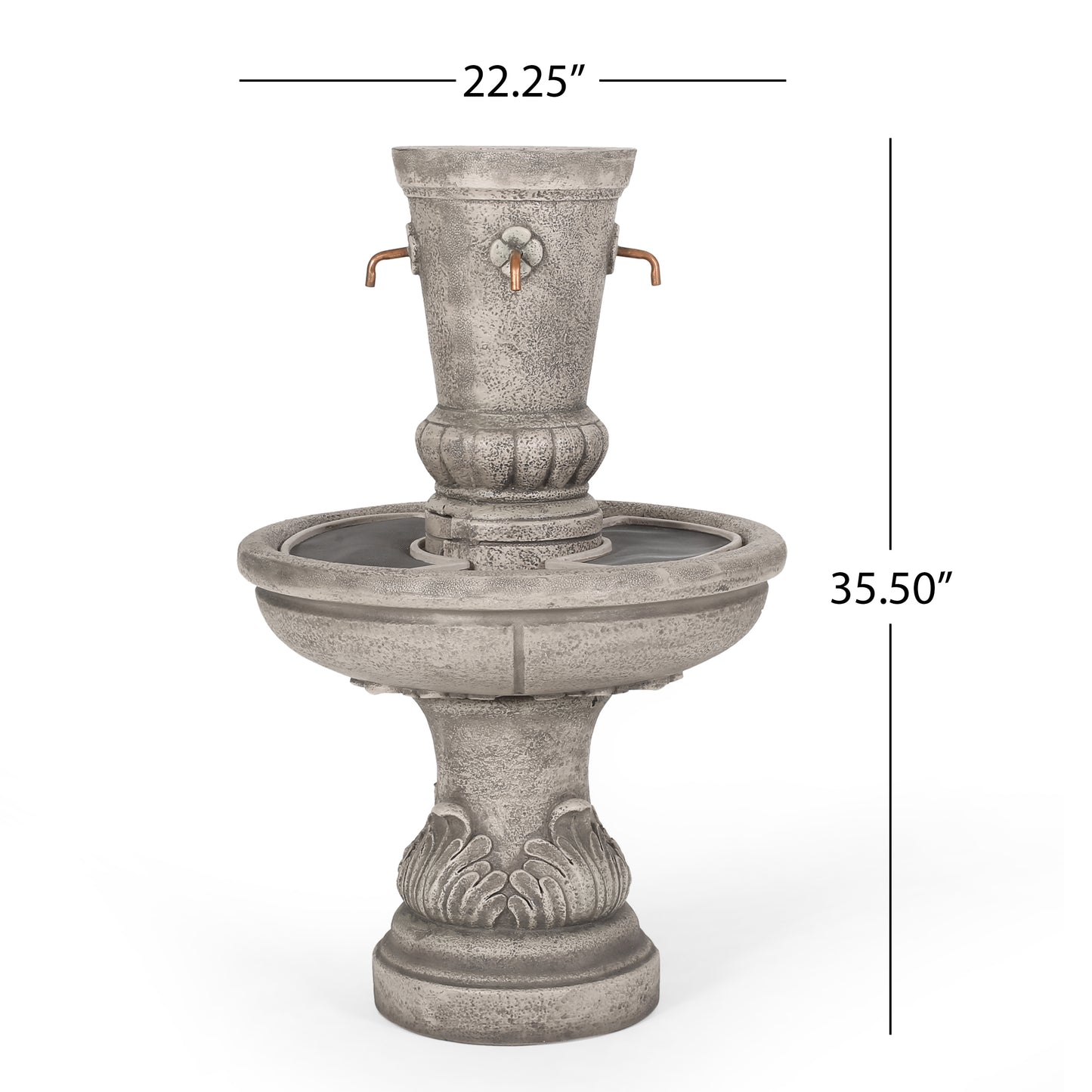 Frederick Outdoor Fountain, Light Brown