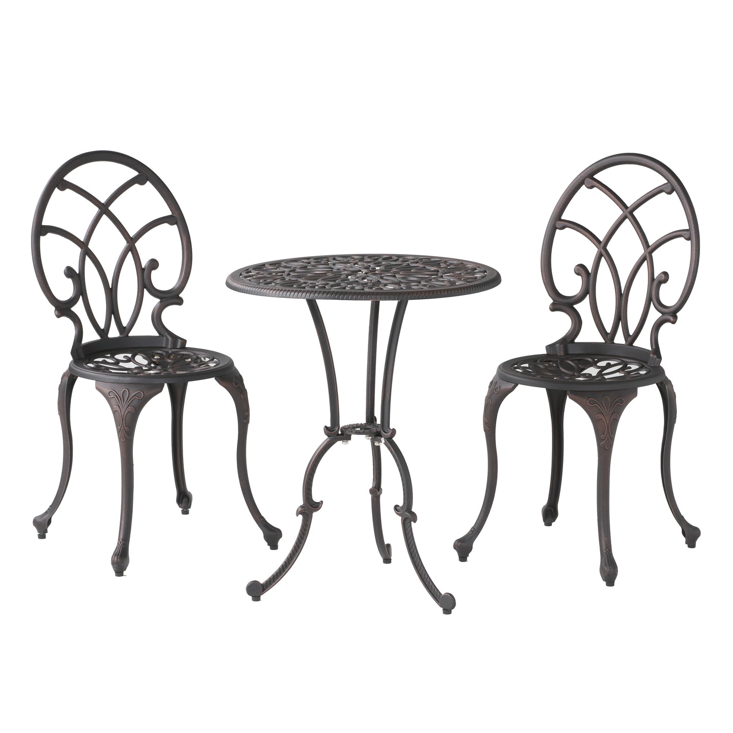 CHARLESTON 3PC CAST BISTRO SET