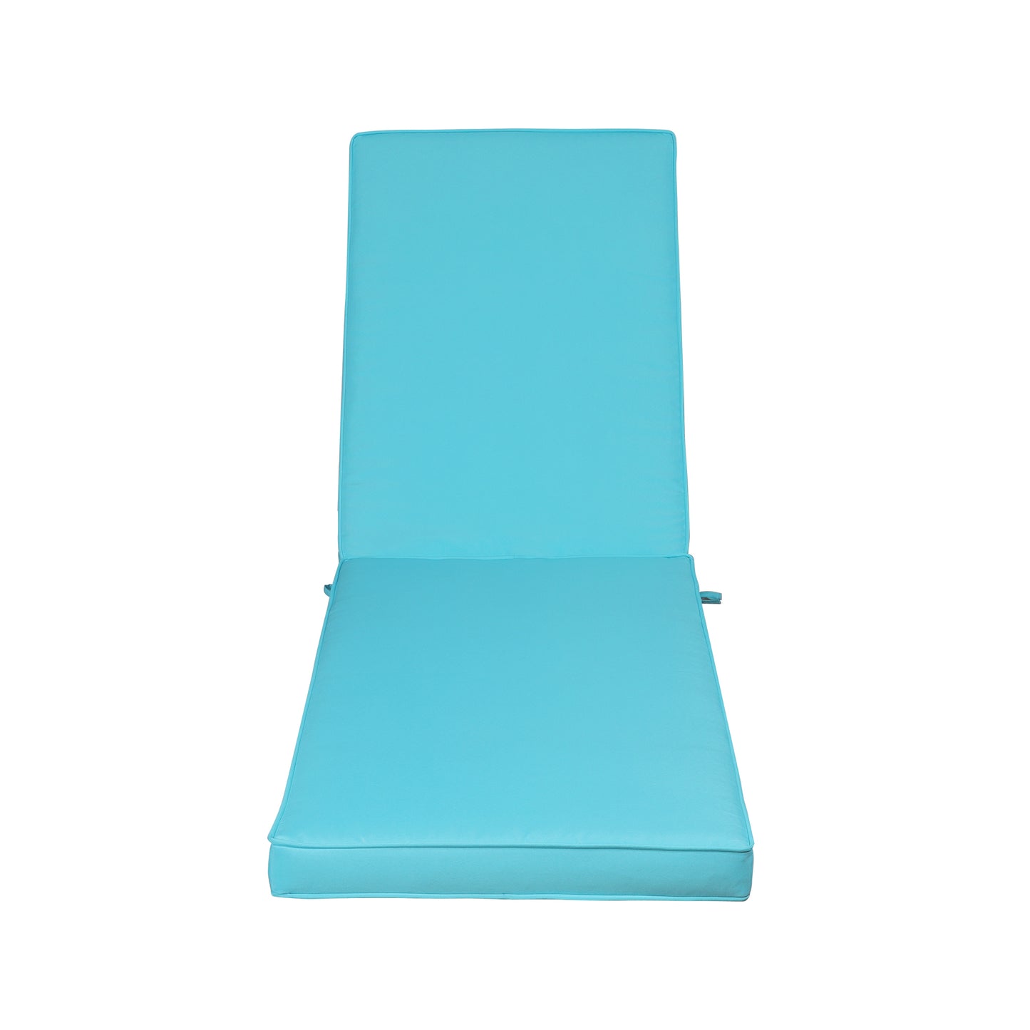 2PCS Set Outdoor Lounge Chair Cushion Replacement Patio Funiture Seat Cushion Chaise Lounge Cushion-SKY BLUE