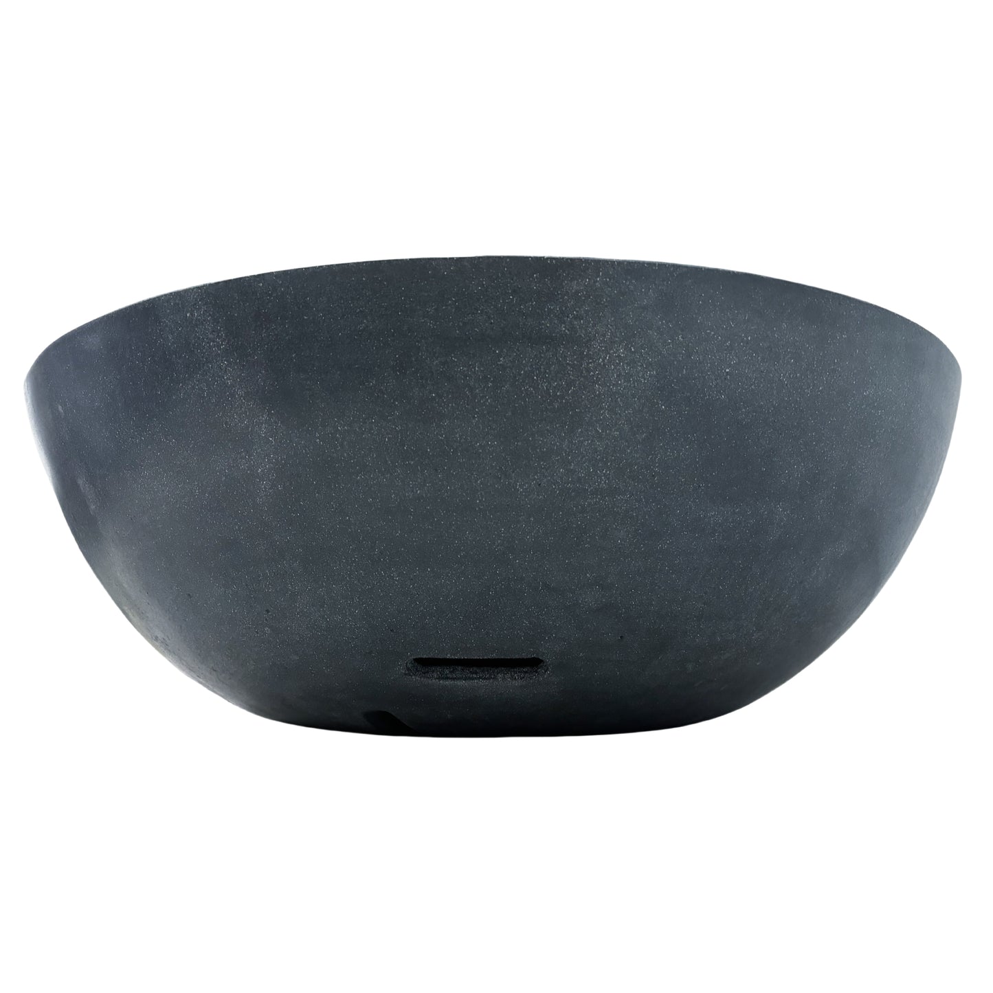 42 Inch Outdoor Concrete Propane gas Fire Pit bowl in Dark Gray color