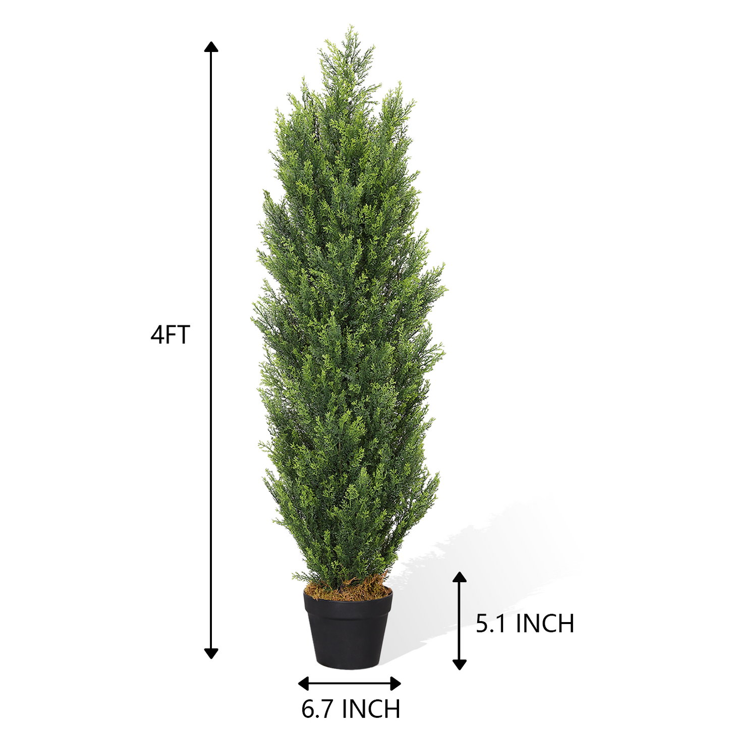 Artificiales For Decor Christmas-like Artificial Cedar Cypress Plants Faux Boxwood Pine Greenery Trees Plantas 2pcs/set