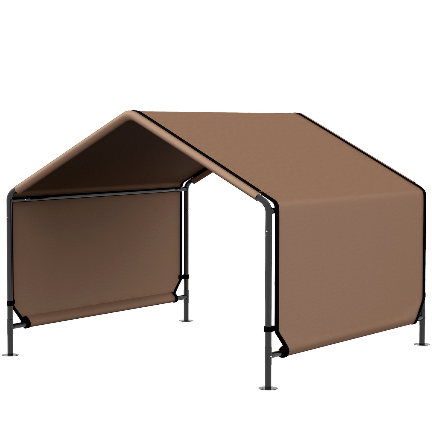 PawHut Dog Shade Shelter, Portable Pet Tent, Water Resistant Dog House for Shade Protection, Outdoor, Garden, Patio, Backyard, Brown