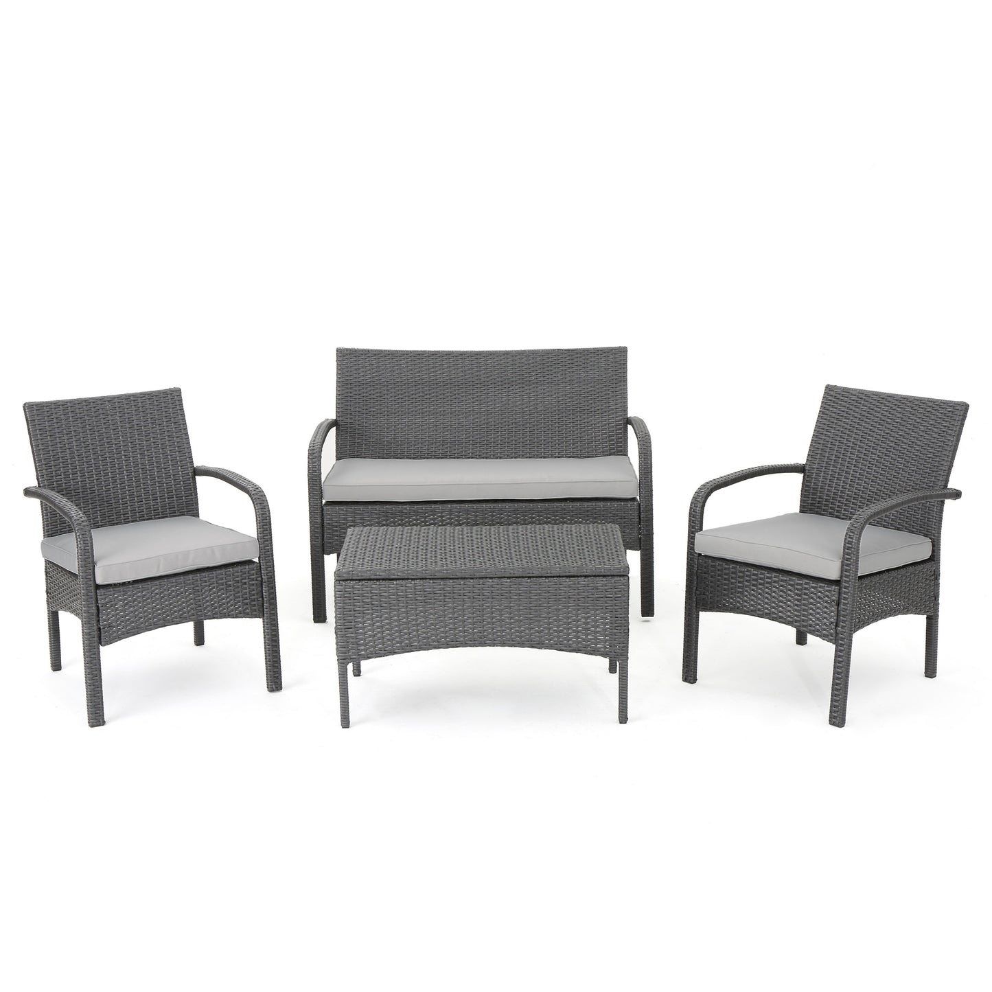 CORDOBA KD WICKER 4 PC CHAT SET