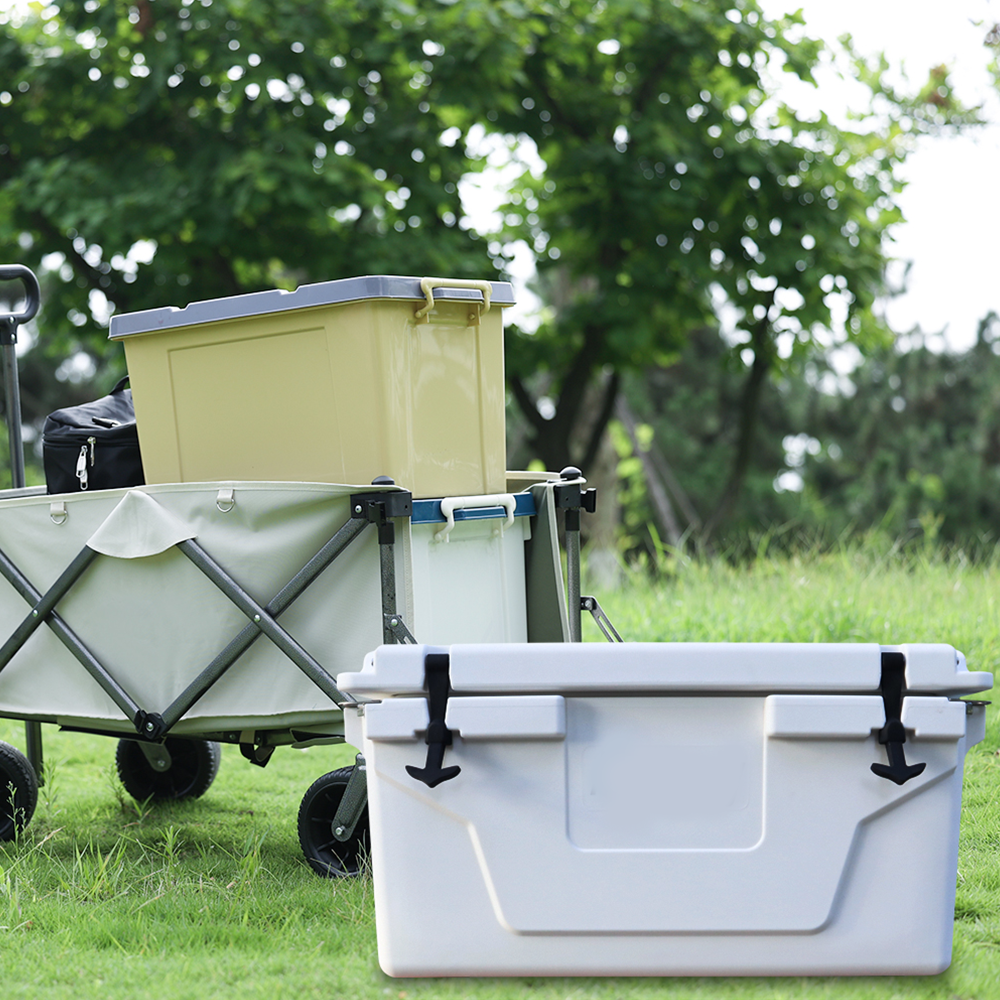 White outdoor Camping Picnic Fishing portable cooler 65QT Portable Insulated Cooler Box