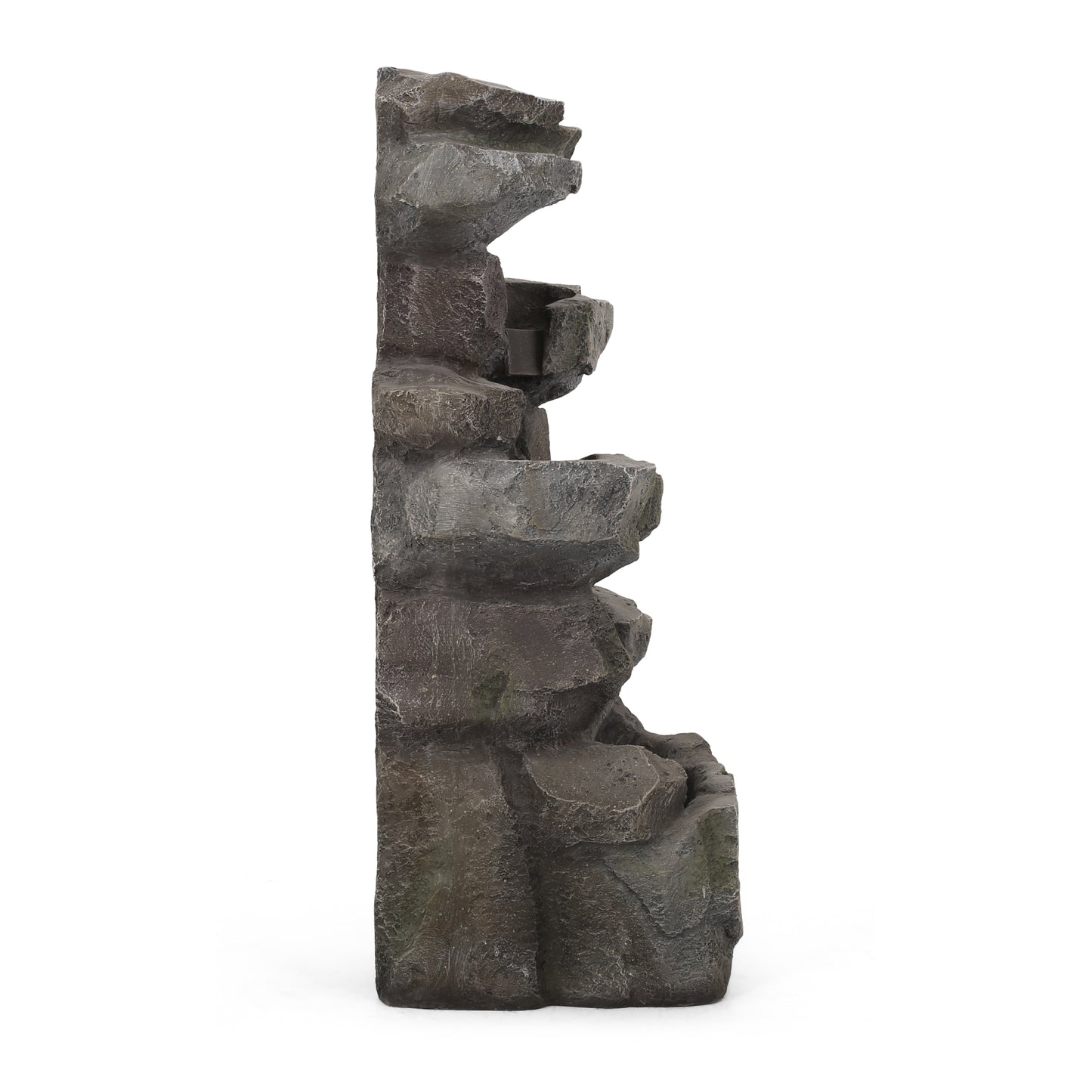 APACHE 4 TIER FOUNTAIN, Candler Outdoor Fountain, Stone Gray, No Assembly Required